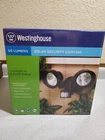 Solar Security Lighting Motion Sensing 50 Lumens New Westinghouse Open. Price: $15.00.