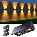 4 Pack Solar Powered Wall Lights For Outside Up And Down Fence Mount Led Outd... New. Price: $50.76.