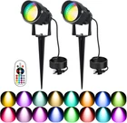 Christmas Spotlights Outdoor, 12W Rgb Color Changing Landscape Lighting 120V Wat New. Price: $49.99.