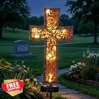 Huyieno Bronze Cross Solar Garden Stake Light New. Price: $44.99.