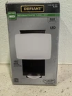 Defiant 180 Black Motion Sensor Dusk Dawn Led Security Flood Light, 500 Lumes New. Price: $5.00.