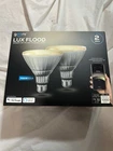 Pack Geeni Lux Smart Wi-fi Led Floodlight Bulbs Outdoor 2700K-6500K G1 New. Price: $27.99.