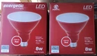 Energetic Red Led Watt PAR38 Indoor & Outdoor Decorative Light Bulb New. Price: $21.74.