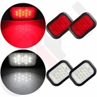 5X3" Red/white Rectangle 12 Led Stop/turn/tail Truck Light GROMMET&PIGTAIL-QTY4 New. Price: $33.33.
