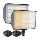 2PACK Outdoor 100W Led Flood Light With Knuckle & Plate, Dusk To Dawn 3000K/4... New. Price: $118.82.