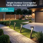 8-PACK Smart Outdoor Led Floodlights Waterproof Garden Yard Security New. Price: $117.50.