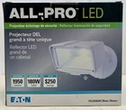 All-pro Led Large White Single-head Floodlight (model: FSL2030LW) By Eaton New. Price: $24.99.