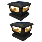 Solar Cap Lights For 3X3, 4X4 Posts - White Fence Deck With Const... New. Price: $45.04.