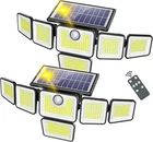 Solar Outdoor Lights, 3000LM Flood With 401 Led, 6 Heads Motion Sen New. Price: $92.09.