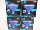 (4) Led Blue PAR38 Flood Light Weatherproof Indoor Outdoor Bulb Feit Electric New. Price: $54.95.