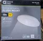 Commercial Electric 12" Led Motion Sensing Closet Light Flush Mount 1000LM 4000K Open. Price: $28.99.