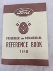 1940 Ford Passenger & Commercial Reference Book *polyprints Reprint* Vintage Used. Price: $26.97.