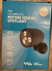 Ora Led Wireless Motion Sensor Battery Powered Spotlight, Black New. Price: $20.34.
