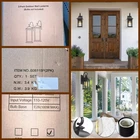 Exterior Wall Sconce 2 Pack Outdoor Waterproof Light Fixture Black New. Price: $24.88.