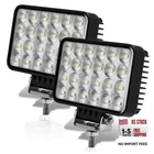 2PCS 6 Inch 10000LM 12V Led Tractor Lights - Square Work New. Price: $82.85.