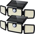 Mihani Solar Flood Lights Outdoor 2500LM Motion Sensor 2PK New. Price: $46.80.
