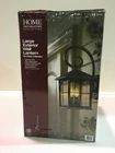 Home Decorators Large Brimfield 3-LIGHT Aged Iron Outdoor Wall Lantern New Open. Price: $59.99.
