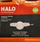 Halo 15W Twin Head Floodlight Fixture ESF1A4FW New. Price: $23.00.