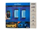 Atomi Smart Wi-fi Outdoor Led Wall Sconce Lights 2PK Color Changing Dimmable New. Price: $150.00.