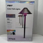 Feit Smart Rgbw Path Lights 4-PACK Wifi App Control Outdoor Color Show Nib New. Price: $75.00.