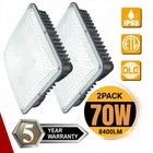 Commercial 2 Pack 70-WATT Eqv. Led Outdoor Security Light,canopy / Area Lighting New. Price: $78.89.