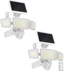 Solar Security Lights, Wide Beam Flood 6500K Super Bright For Driveway Bac New. Price: $129.42.