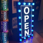 Vibrant Waterproof Led Open Sign - Color Changing Rgb For Outdoor Business Use New. Price: $369.99.