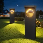 Bonlion Modern Solar Pathway Lights Outdoor, 6 Pack Upgraded Moon Shaped Landsca New. Price: $69.93.
