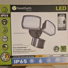 Good Earth IP65 Downfire Led Area Light, Motion Activated, 2500 Lm, 3 Settings Open. Price: $60.00.
