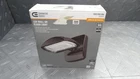 Commercial Electric 3000 Lumens Switch Activated Bronze Led Wall Or Flood Light Used. Price: $22.99.