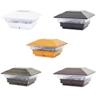 8 Black Bronze Brown Copper White 4X4 Solar Post Lights Cap Deck Fence Outdoor New. Price: $41.95.