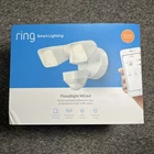 Ring Smart Lighting Floodlight Wired Motion Activated 2000 Lumen White -open Box. Price: $55.00.