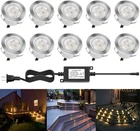 10PCS Led Deck Lights Waterproof Stainless Steel In-ground Warm White Lamps New. Price: $88.99.