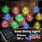 23 Ft 50 Led Solar Globe String Lights 8 Lighting Modes, Waterproof Patio New. Price: $12.58.