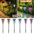 6-24 Mosaic Colorful Solar Led Lights For Garden Lawn Patio Yard Decor Rainproof New. Price: $30.94.