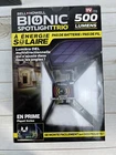 Bell Howell Bionic Spotlight Trio Solar Powered Motion Sensor As Seen Open. Price: $22.10.