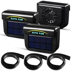 Tujoe 3 Pcs Solar Powered Car Ventilator Vehicle Exhaust Fan Window Black New. Price: $37.47.