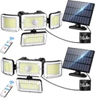 Solar Outdoor Lights Motion Sensor 3500LM 288 Led Security With Rem New. Price: $55.54.