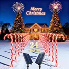 Coolwufan 24 Pack Solar Christmas Candy Cane Lights Outdoor Decorations, Chri... Open. Price: $53.92.