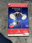 Cooper Lighting Halo Twin Head Floodlight Motion Activated MS185R Bronze New. Price: $19.99.