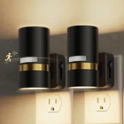 Motion Sensor Night Plug In, Lights Into Wall With Adjustable New. Price: $21.51.