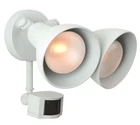 Textured White Two Light Covered Flood Motion Sensor From The Collection New. Price: $100.80.