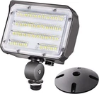 60W Led Flood Light With Knuckle, Outdoor Security Fixture Dusk-to-dawn Photocel New. Price: $57.24.