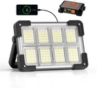 120W Solar Rechargeable Work Light, 144 Led 10000LM With Modes, New. Price: $25.30.
