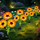 Solar Garden LIGHTS-4 Pack Sunflowers With Multicolor Changing Swaying Fir New. Price: $77.41.