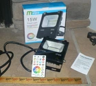 Lot Of 2 Melpo 15W Led Flood Light , Color Changing Rgb With Remotes New. Price: $19.99.