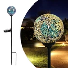 Solar Garden Lights Outdoor Decorative - Gazing Mosaic Stakes De... New. Price: $29.32.