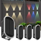 4 Pack Solar Fence Lights, Rgbw 8-COLOR Changing Waterproof Dual Lens Up/down... New. Price: $36.60.