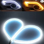 60CM White&yellow Cars Drl Led Strip Daytime Running Lights 24INCH Sequential Fl New. Price: $21.74.
