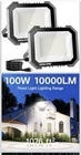 Leddictive 2 Flood Lights Outdoor, 10000LM 100W, PACK-100W Open. Price: $20.00.